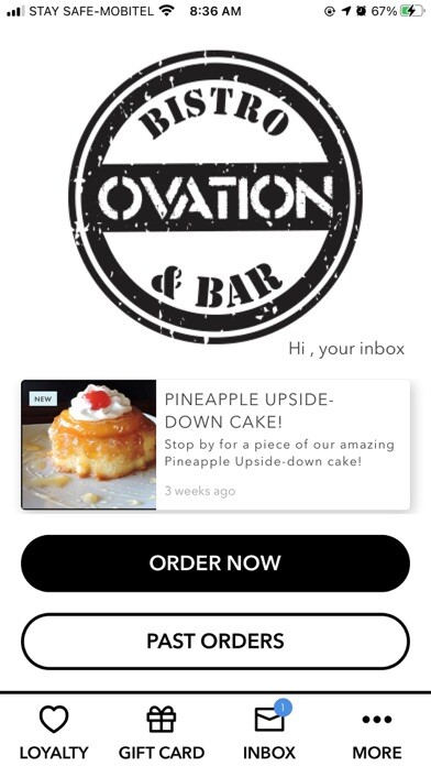 Emulate iPhone app Ovation Bistro - Official using MyAndroid Emulate iPhone app Ovation Bistro - Official using MyAndroid