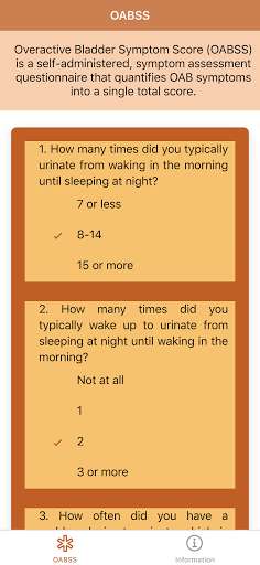 Run android online APK Overactive Bladder Symptom Score - Urine Tracker from MyAndroid or emulate Overactive Bladder Symptom Score - Urine Tracker using MyAndroid Run android online APK Overactive Bladder Symptom Score - Urine Tracker from MyAndroid or emulate Overactive Bladder Symptom Score - Urine Tracker using MyAndroid