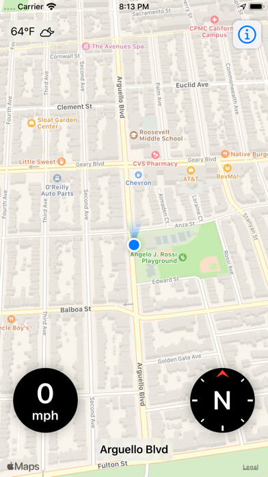 Emulate iPhone app Overdrive: Car Dashboard using MyAndroid