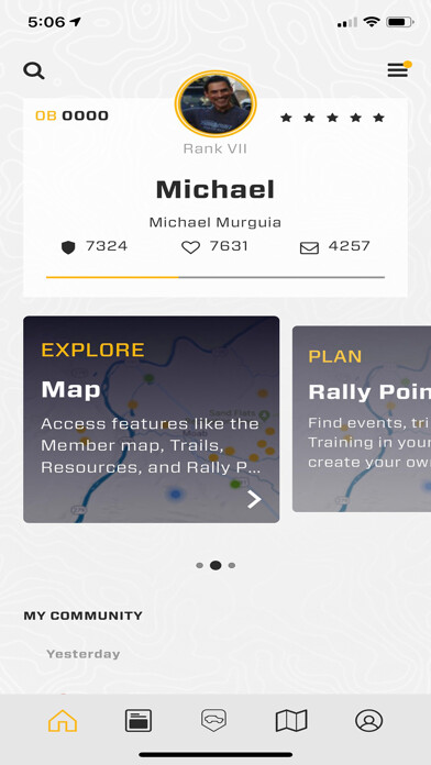 Emulate iPhone app Overland Bound One: Maps & GPS using MyAndroid