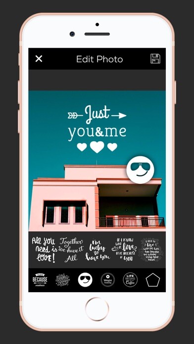 Emulate iPhone app Overlay Photo Editor -Photolap using MyAndroid