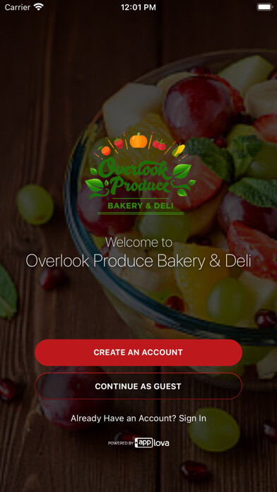 Emulate iPhone app Overlook Produce Bakery & Deli using MyAndroid Emulate iPhone app Overlook Produce Bakery & Deli using MyAndroid