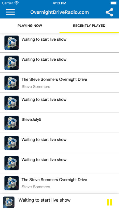 Emulate iPhone app OvernightDriveRadio.com using MyAndroid Emulate iPhone app OvernightDriveRadio.com using MyAndroid