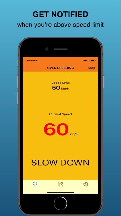 Emulate iPhone app Over Speeding Challenge using MyAndroid