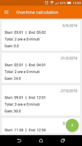 Run android online APK Overtime calculation from MyAndroid or emulate Overtime calculation using MyAndroid