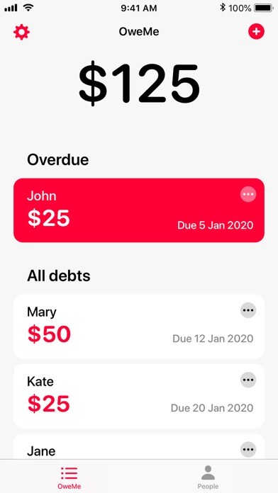 Emulate iPhone app OweMe - Debt Tracker using MyAndroid Emulate iPhone app OweMe - Debt Tracker using MyAndroid