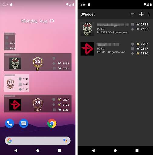 Run android online APK OWidget - Overwatch Widgets from MyAndroid or emulate OWidget - Overwatch Widgets using MyAndroid