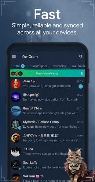 Run android online APK OwlGram from MyAndroid or emulate OwlGram using MyAndroid