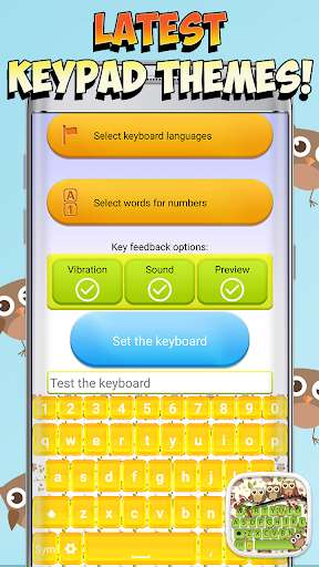 Emulate Android APK Owl Keyboard Theme Emulate Android APK Owl Keyboard Theme