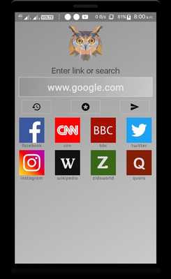Emulate Android APK Owl Web Browser - Beta Emulate Android APK Owl Web Browser - Beta