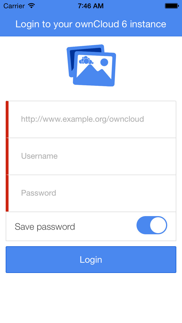 Emulate iPhone app ownCloud Gallery Free using MyAndroid Emulate iPhone app ownCloud Gallery Free using MyAndroid