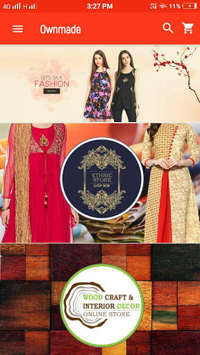 Run android online APK Ownmade Online Shopping App from MyAndroid or emulate Ownmade Online Shopping App using MyAndroid
