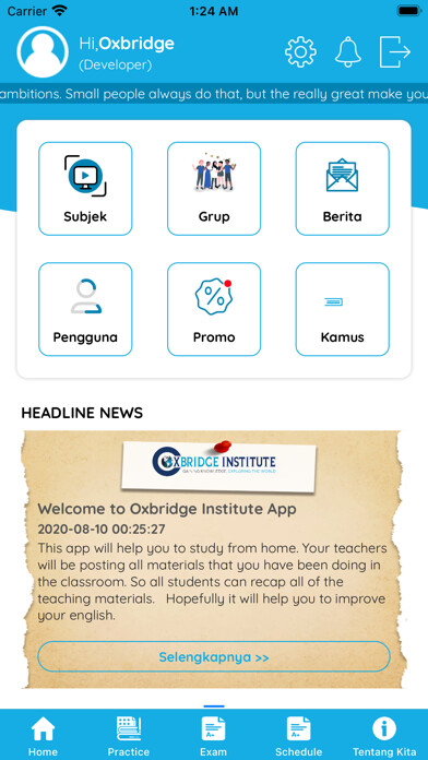 Emulate iPhone app Oxbridge Institute using MyAndroid Emulate iPhone app Oxbridge Institute using MyAndroid