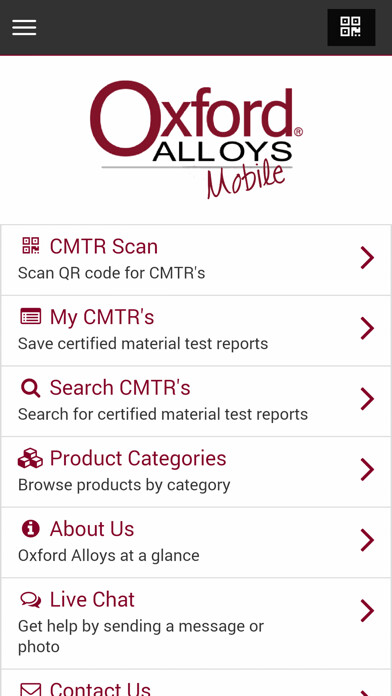 Emulate iPhone app Oxford Alloys Mobile using MyAndroid Emulate iPhone app Oxford Alloys Mobile using MyAndroid
