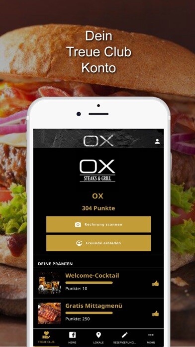 Emulate iPhone app OX Restaurants using MyAndroid