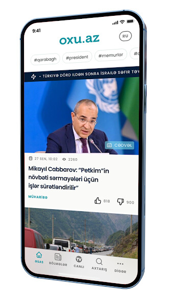 Run android online APK Oxu.Az - Azərbaycan Xəbərləri from MyAndroid or emulate Oxu.Az - Azərbaycan Xəbərləri using MyAndroid
