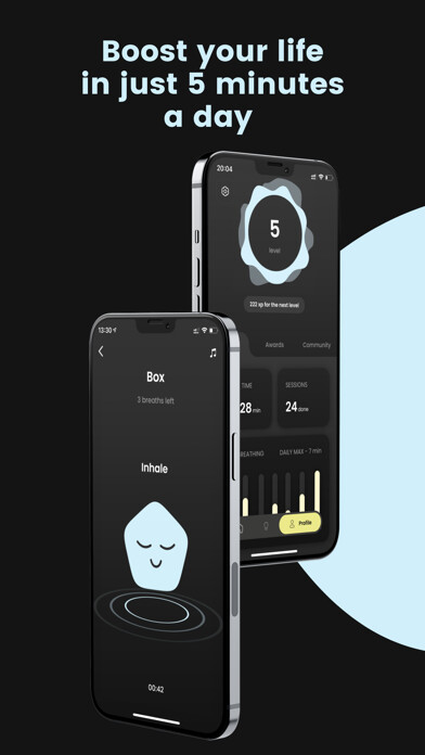 Emulate iPhone app Oxxy: Mindful Breathing using MyAndroid Emulate iPhone app Oxxy: Mindful Breathing using MyAndroid
