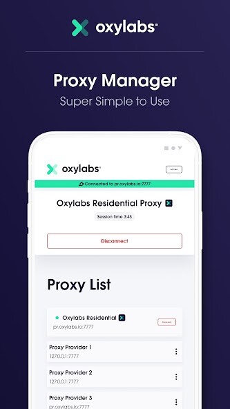 Run android online APK Oxy Proxy Manager from MyAndroid or emulate Oxy Proxy Manager using MyAndroid
