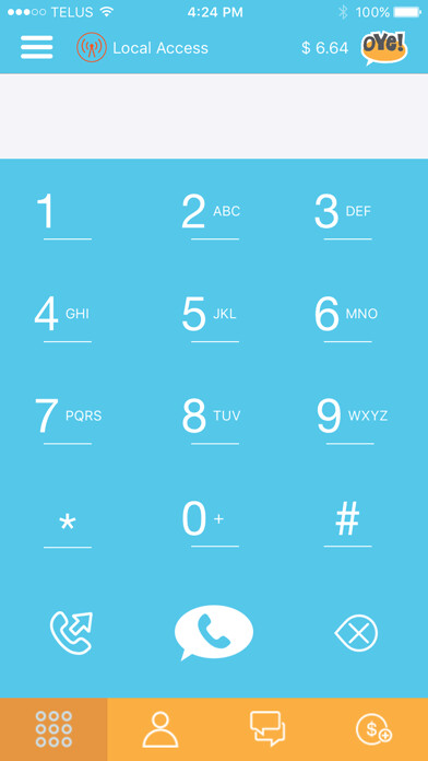 Emulate iPhone app Oye USA using MyAndroid