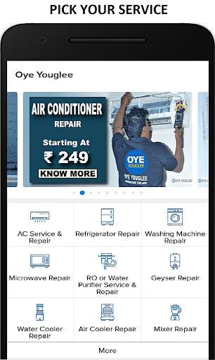 Run android online APK Oye Youglee - Trusted Home Services from MyAndroid or emulate Oye Youglee - Trusted Home Services using MyAndroid