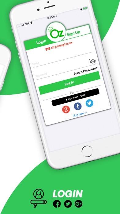 Emulate iPhone app OZFOODHUNTER-Order Food Online using MyAndroid Emulate iPhone app OZFOODHUNTER-Order Food Online using MyAndroid