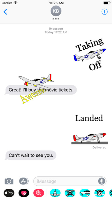 Emulate iPhone app P-51D Mustang Sticker App using MyAndroid Emulate iPhone app P-51D Mustang Sticker App using MyAndroid