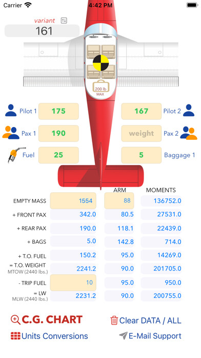 Emulate iPhone app PA28 M&B mobile using MyAndroid
