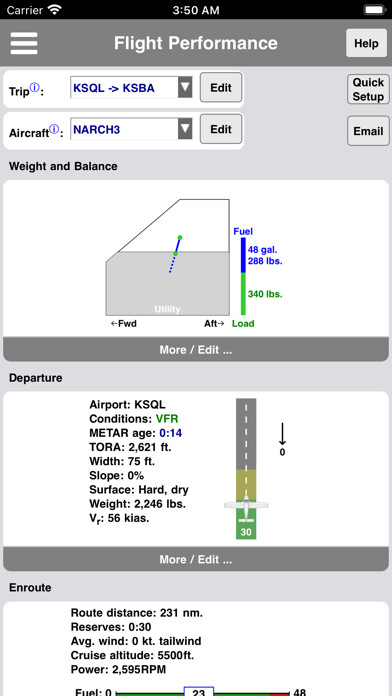 Emulate iPhone app PA28 Performance using MyAndroid