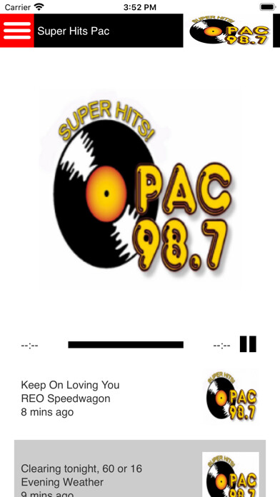 Emulate iPhone app PAC 98.7 Radio using MyAndroid Emulate iPhone app PAC 98.7 Radio using MyAndroid