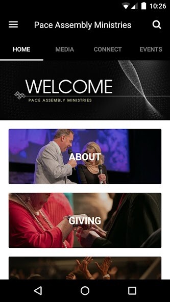 Emulate iPhone app Pace Assembly Ministries using MyAndroid Emulate iPhone app Pace Assembly Ministries using MyAndroid