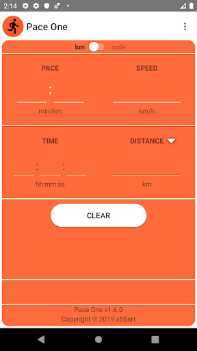 Run android online APK Pace One. Running pace calculator. from MyAndroid or emulate Pace One. Running pace calculator. using MyAndroid