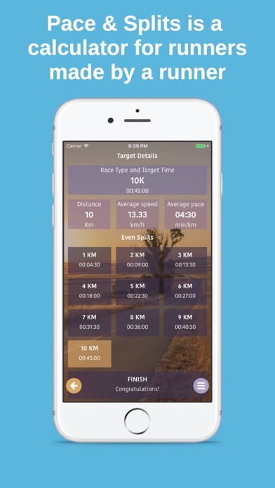 Emulate iPhone app Pace & Splits using MyAndroid Emulate iPhone app Pace & Splits using MyAndroid