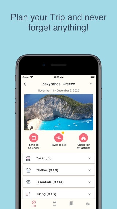 Emulate iPhone app Packing List Travel Planner using MyAndroid Emulate iPhone app Packing List Travel Planner using MyAndroid