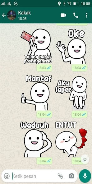 Run android online APK Pack Stiker Wa Pentol Lucu WAStickerApps from MyAndroid or emulate Pack Stiker Wa Pentol Lucu WAStickerApps using MyAndroid
