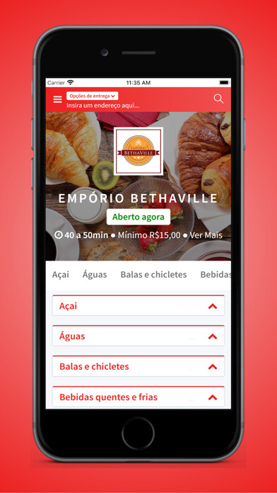 Emulate iPhone app Padaria Empório Bethaville using MyAndroid Emulate iPhone app Padaria Empório Bethaville using MyAndroid