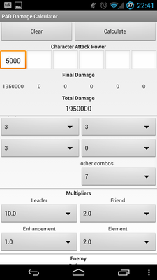 Emulate Android APK PAD Combo Damage Calculator Emulate Android APK PAD Combo Damage Calculator