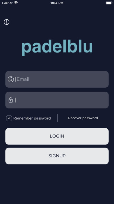 Emulate iPhone app padelblu using MyAndroid Emulate iPhone app padelblu using MyAndroid