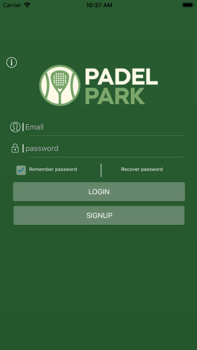 Emulate iPhone app Padel Park using MyAndroid Emulate iPhone app Padel Park using MyAndroid