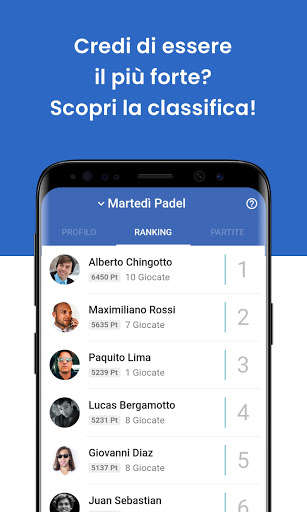 Run android online APK Padel Ranking - Scopri il tuo livello! from MyAndroid or emulate Padel Ranking - Scopri il tuo livello! using MyAndroid