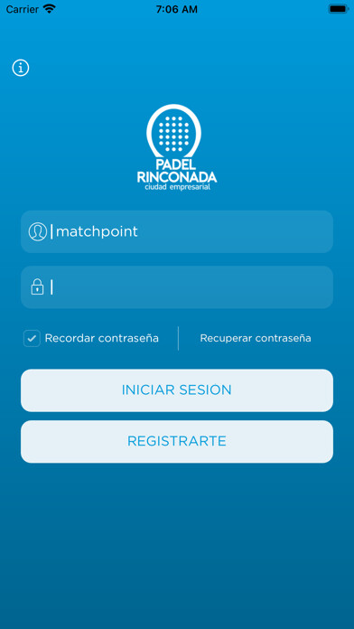 Emulate iPhone app Padel Rinconada using MyAndroid Emulate iPhone app Padel Rinconada using MyAndroid