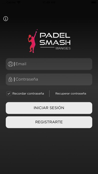 Emulate iPhone app Padel Smash using MyAndroid