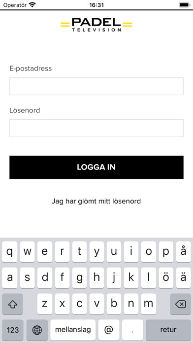 Emulate iPhone app Padel Television using MyAndroid