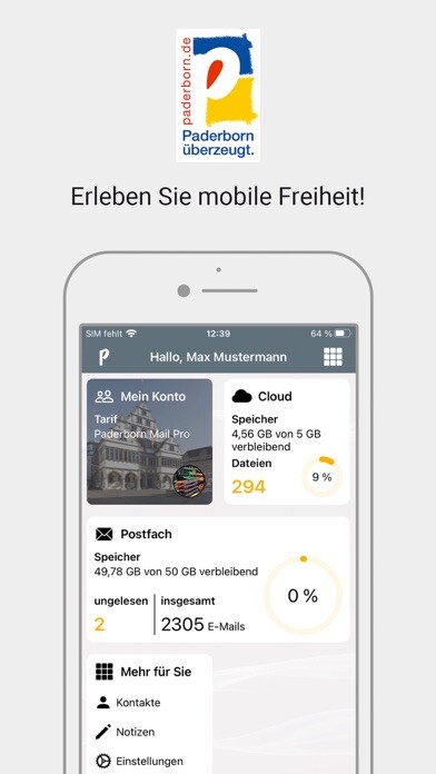 Emulate iPhone app Paderborn Mail using MyAndroid Emulate iPhone app Paderborn Mail using MyAndroid