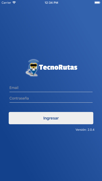 Emulate iPhone app Padres TecnoRutas using MyAndroid