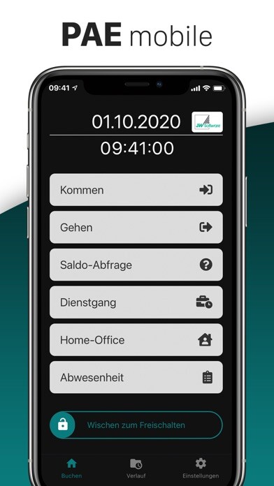 Emulate iPhone app PAE mobile Zeiterfassung using MyAndroid Emulate iPhone app PAE mobile Zeiterfassung using MyAndroid