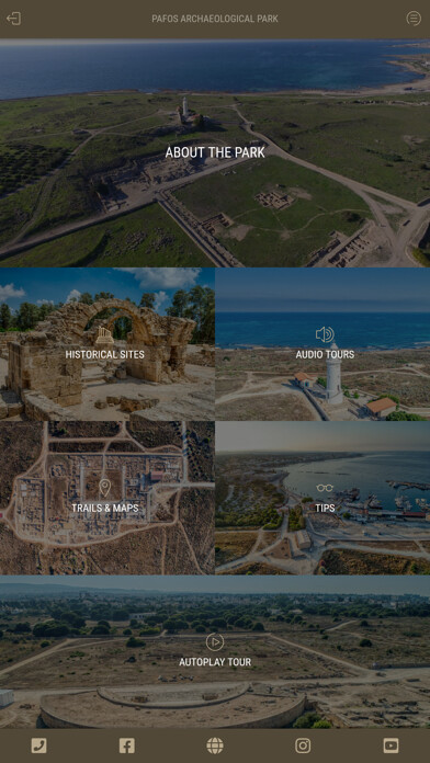 Emulate iPhone app Pafos UNESCO Park using MyAndroid