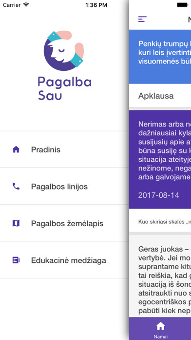 Emulate iPhone app Pagalba Sau using MyAndroid Emulate iPhone app Pagalba Sau using MyAndroid