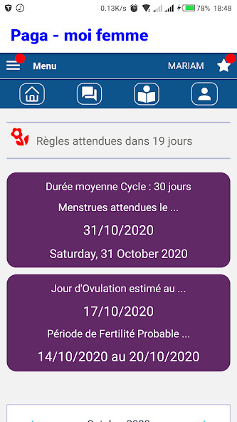 Run android online APK Paga - moi femme, Calendrier Menstruel from MyAndroid or emulate Paga - moi femme, Calendrier Menstruel using MyAndroid Run android online APK Paga - moi femme, Calendrier Menstruel from MyAndroid or emulate Paga - moi femme, Calendrier Menstruel using MyAndroid