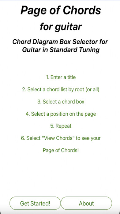 Emulate iPhone app Page of Chords for Guitar using MyAndroid Emulate iPhone app Page of Chords for Guitar using MyAndroid