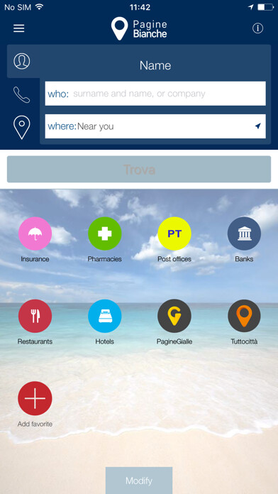 Emulate iPhone app PagineBianche using MyAndroid Emulate iPhone app PagineBianche using MyAndroid